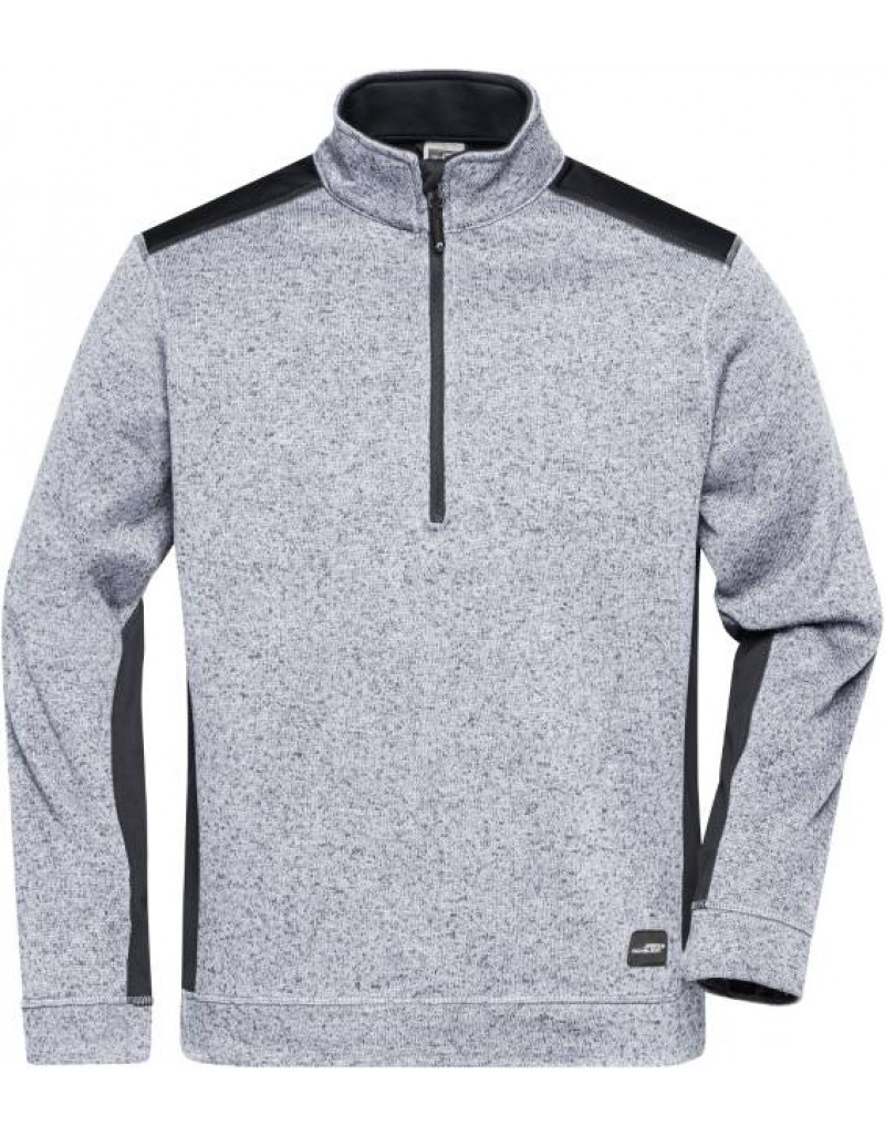 Îmbrăcăminte de lucru pentru bărbați, din fleece tricotat, cu fermoar 1/2 - rezistentă